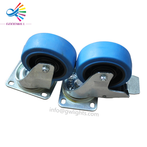 Medium rubber universal wheel 3 inch 4 inch 5 inch wear-resistant caster for flight case/trolley