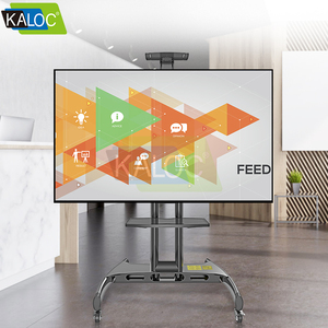 Nhà Máy kaloc KLC-150 <span class=keywords><strong>TV</strong></span> di động giỏ hàng cho 32 ''-65'' <span class=keywords><strong>TV</strong></span> đứng trên sàn <span class=keywords><strong>TV</strong></span> trolly điều khiển từ xa Chiều cao có thể điều chỉnh 45.5kg/100lbs - Product Image 4