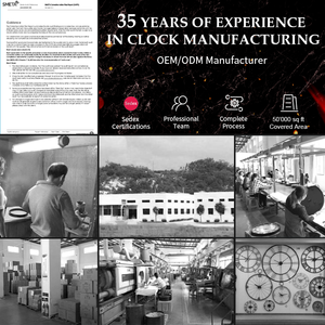 8 Inch Im Lặng Thiết Kế Đồng Hồ Thạch Anh <span class=keywords><strong>Analog</strong></span> Trang Trí Nội Thất Phòng Khách Phong Cách Cổ Mặt Duy Nhất Tùy Chỉnh Vòng Nhựa Đồng Hồ Treo Tường - Product Image 5