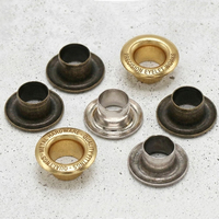 Œillets métalliques décoratifs sans nickel, ronds et à motifs, en laiton, 12 mm et 8 mm, pour rideaux, sweats à capuche, vestes en jean, en vrac