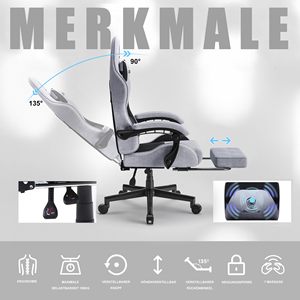 Chaise de joueur ergonomique respirante de haute qualité pour ESports Design moderne avec repose-pieds Support <span class=keywords><strong>lombaire</strong></span> et fonction de massage - Product Image 4