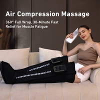 Appareil de compression pneumatique séquentielle portable et léger KANGWORLD, alimenté par USB, avec contrôle de la minuterie, pour le lymphœdème, masseur de jambes