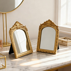 <span class=keywords><strong>Cornice</strong></span> Fotografica Classica ed Elegante in Stile Corte <span class=keywords><strong>con</strong></span> Specchio e <span class=keywords><strong>Cornice</strong></span> in Resina - Product Image 6