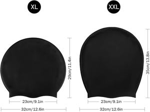 Imprimé personnalisé grand <span class=keywords><strong>bonnet</strong></span> de <span class=keywords><strong>bain</strong></span> en silicone pour femmes hommes bouclés dreadlocks-imperméable cheveux longs <span class=keywords><strong>bonnet</strong></span> de <span class=keywords><strong>bain</strong></span> pour les sports de plage en plein air - Product Image 4