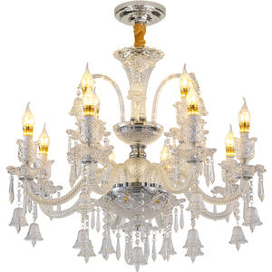 Decoraciones para salones de bodas Luz colgante Candelabro de cristal K9 de lujo para sala de estar de Hotel - Product Image 6