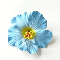 Jepit Rambut Bunga Hibiscus dengan Bahan Ringan & Tahan Air, Jepit Samping Wanita yang Lucu dan Manis untuk Liburan Pantai