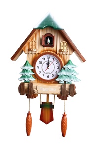 Retro Holz dekorative Quarz werk Kuckucksuhren mit Vögeln Wanduhr - Product Image 2