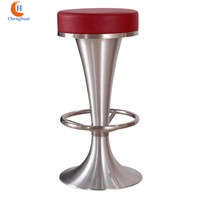 Tabouret de bar rétro américain en acier inoxydable, alternative créative et simple aux tables et chaises de bar