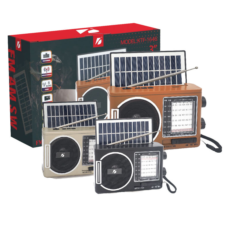 Party Music Box Rechargeable Energy Products Solar Light With Speaker Powered Rechargeable Radio Outdoor Survival