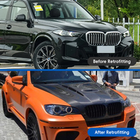 Kit de Carrocería con Capó de Motor de Fibra de Carbono Harman para BMW X5 E70 2007-2013, Modificación y Mejora para X6 E71 2007-2014