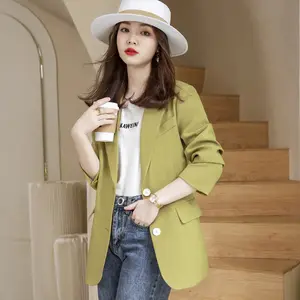 2023 Spring Woman Fashion OL Oversized Double Breasted Blazer