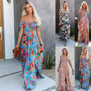 Robes florales sexy pour femmes de haute qualité à bas prix, vêtements décontractés à la mode pour femmes, liquidation de stock, vente en gros mixte - Product Image 2