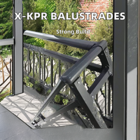 Balcons modernes en aluminium faciles à installer Garde-corps d'escalier Balustrades Mains courantes pour maison Balcon Cour Fabricant direct