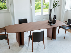 Table à manger rectangulaire avec 6 chaises, style moderne, plateau en <span class=keywords><strong>bois</strong></span> massif pour ensembles de salle à manger - Product Image 2
