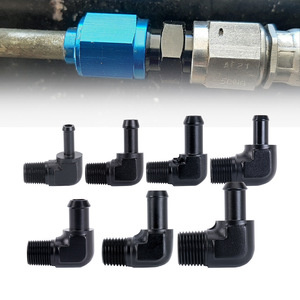 Adaptador de conexión de manguera de aluminio de 90 grados para tuberías de entrada de aire, ajuste universal, reemplazo y reparación - Product Image 1