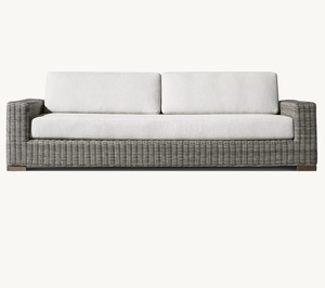 Meubles d'extérieur <span class=keywords><strong>en</strong></span> rotin de jardin extérieur Sassanid canapé Biarritz tissé à la main tout temps - Product Image 1