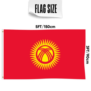 <span class=keywords><strong>Bandera</strong></span> de <span class=keywords><strong>Kirguistán</strong></span> de Alta Calidad, Poliéster 100D, Personalizada, <span class=keywords><strong>Bandera</strong></span> Nacional de la República de <span class=keywords><strong>Kirguistán</strong></span>, 3x5 Pies - Product Image 6
