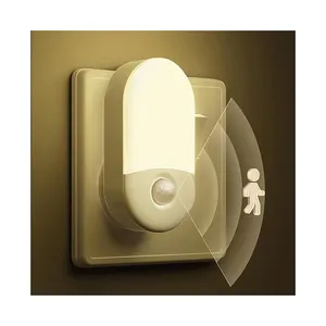 LOHAS PIR Motion Sensor Baby Night Light 0.6W Lâmpada Regulável LED Night Light Plug In Com Sensor de Movimento