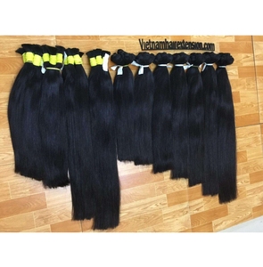 Extensiones de Cabello Virgen Vietnamita al Por Mayor, Cabello Humano Natural Liso en Paquetes para Salón, Fabricación de Pelucas, Suministro de Fábrica - Product Image 3