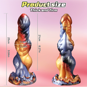 Hete Verkoop Xxl Lichtgevende Siliconen Anale Plug Grote Enorme Wolf Dildo Monster Penis Met Zuignap Voor Vrouwen Masturbatie Seksspeeltjes Winkel - Product Image 4
