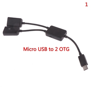 Micro USB/tipo <span class=keywords><strong>C</strong></span> a 2 OTG Dual femore USB porta HUB cavo <span class=keywords><strong>Y</strong></span> Splitter cavi adattatore - Product Image 3