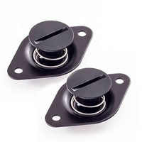 Customized Quarter Turn Sprint Car Dzeus Buttons Self-Ejecting Aluminum Quick Turn Fastener Wing Head Steel Dzus Fastener