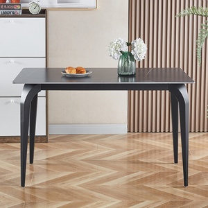 Ready-Made portatile tavolo da ufficio gambe ispessito semplice ferro gambe staffe in metallo tavolo da pranzo scaffali - Product Image 5