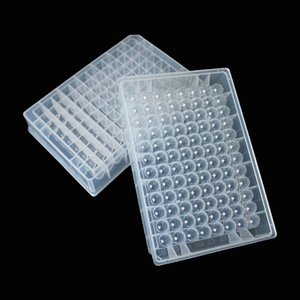 จานไมโครเพลท Yongyue Medical Deep Well ขนาด 1.2 มล. 96 หลุม แบบสี่เหลี่ยม U Bottom สำหรับฆ่าเชื้อในห้องปฏิบัติการ - Product Image 1