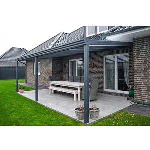 Auvent incliné au mur Pergola terrasse <span class=keywords><strong>toit</strong></span> pour abri d'auto Parking de voiture - Product Image 4