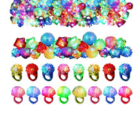 Anneaux en caoutchouc LED lumineux et clignotants multicolores pour fêtes, Halloween, Thanksgiving, remise des diplômes