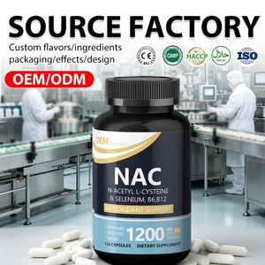 Complément NAC personnalisé, sans OGM, sans gluten, végétalien, sélénium, B6, B12, soutien antioxydant, immunité, 120 capsules de NAC pour adultes - Product Image 1