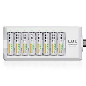 Chargeur de piles rechargeables EBL 2300mAh AA et AAA avec 8 piles longue durée - Product Image 1
