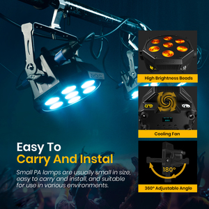 ไฟพาร์แบบพกพา DMX512 รุ่น 23 °   ไฟ LED Par มุมลำแสงประสิทธิภาพสูงสำหรับบาร์ - Product Image 6