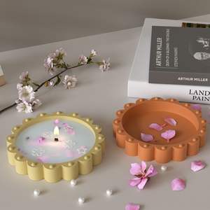 DIY Crystal Drop Glue Round <span class=keywords><strong>Palette</strong></span> Moule en silicone Outil à gâteau pour plaque de <span class=keywords><strong>ciment</strong></span> Emballé dans un <span class=keywords><strong>sac</strong></span> pour un rangement pratique - Product Image 4