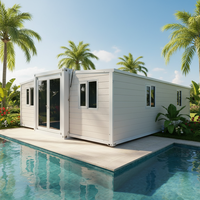 Kits d'extension de maisons préfabriquées modulaires, maisons conteneurs personnalisées, vente en gros de maisons conteneurs extensibles en panneaux sandwich en acier léger