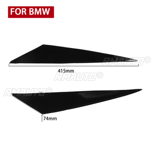 ฝาครอบตกแต่งขอบไฟหน้าสีดำ 1 คู่ สำหรับ BMW X1 E84 ปี 2009 2010 2011 2012 2013 2014 สติ๊กเกอร์ติดรถยนต์ ฝาครอบตกแต่งขอบไฟหน้า - Product Image 2