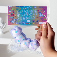 Jouets étoiles souples en TPR à presser, anti-stress, jouets de décompression amusants à pincer pour enfants, porte-clés