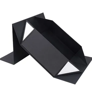 3m胶带自密封可折叠盒刚性磁铁盒豪华矩形磁盖礼品盒