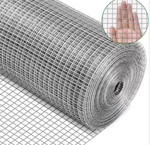Sıcak Daldırma Galvanizli Demir Tel Kaynaklı Hasır 1/2 İnç 48 İnç X 100 Feet Sağlam Dayanıklı Gümüş Renkli Tel Örgü Tavuk Kafesleri - Product Image 1