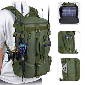 Bolsa de Pesca de Nailon Resistente al Agua, Moderna, para Almacenamiento al Aire Libre, para Cañas, Equipo de Pesca, Temporada Escolar - Product Image 3