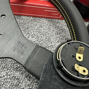 Volant de course pour modification de voiture de sport, modèle universel en cuir de 14 pouces avec espacement des trous de 70 mm - Product Image 6