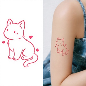 <span class=keywords><strong>Tatuaggi</strong></span> Temporanei Colorati con Trasferimento ad Acqua, Adesivi con Gattini Carini, <span class=keywords><strong>Tatuaggi</strong></span> Impermeabili <span class=keywords><strong>per</strong></span> Viso, Braccia, Corpo e Gambe - Product Image 1