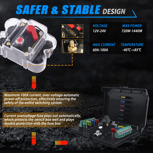 Panel Saklar LED 8 Tombol Universal Aux Automotive Off Road Lights <span class=keywords><strong>4x4</strong></span> 12v 24v Dimmable RGB dengan Kotak Kontrol Sirkuit untuk Truk Mobil - Product Image 5