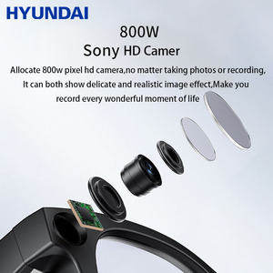 AI Smart <strong>Glasses</strong> Display 500W Camera 1080P IP68 Waterproof Anti-shake Video Recording Music Control Photo Recognition for Call - Product Image 3