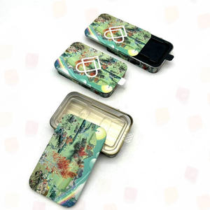 Hot Slide Certified Child Resistant Box with Tin Material for Prerolls Pack with Custom Printing