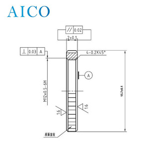 Écrou de fixation à filetage M12 en aluminium noir, pas de filetage 0,5, filetage 0,5 mm, adaptateur de fixation d'objectif M12, bague de serrage plate, rondelle d'étanchéité - Product Image 2