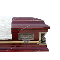 8804 Ataúdes de Madera Americanos de Alta Calidad al por Mayor para Funerales de Adultos, Ataúdes de Madera para Funerales Hechos de Madera de Álamo