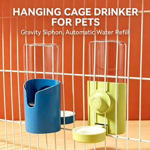 Botella de agua colgante para mascotas, para conejos, conejillos de indias, perros pequeños, alimentador automático por gravedad, soporte para jaula - Product Image 2