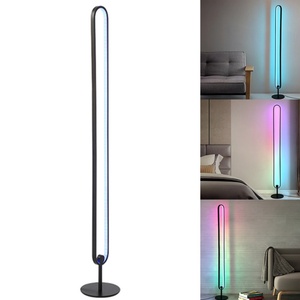 U-Shape Household Decorative <b>Standing</b> Light LED Colorful Nordic RGB <b>Control</b> Floor Lamp - Product Image 4