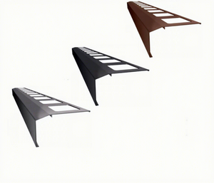 Perfil de aluminio para aleros Renoplast K301, impermeable, diseño moderno, 5 años de garantía, para balcones, terrazas, pisos con baldosas, adhesivo - Product Image 1